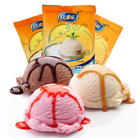 康雅酷冰淇淋粉100g*4袋草莓味雪糕硬冰激凌粉手工自制家用原料