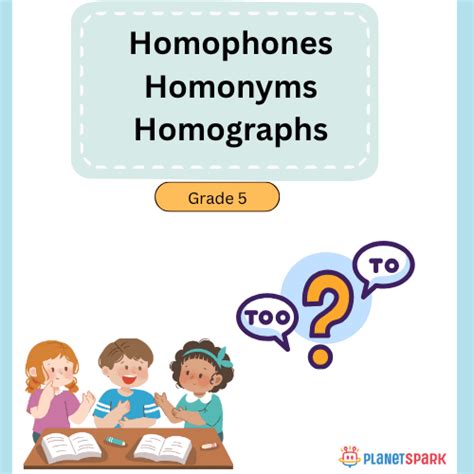 Class 5 English Worksheet on Sound-Alike Words | PlanetSpark