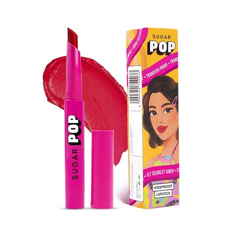 Buy SUGAR POP Kissproof Lipstick 07 Scarlet Siren | Transferproof ...