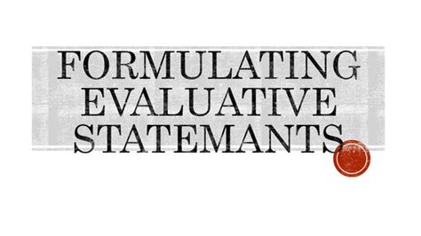 Image result for Detailed Lesson Plan About Formulating Evaluative Statement