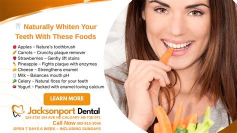 Foods That Naturally Whiten Teeth | Jacksonport Dental, Calgary
