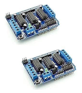 Robotbanao L293D Motor Driver Shield For Microcontrollers - 4 Channel ...