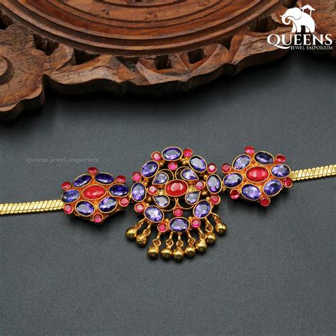 SUGANTHI CHOKER|SILVER ALLOY|24 CT |GOLD PLATED |SOUTH INDIAN JEWELLERY ...