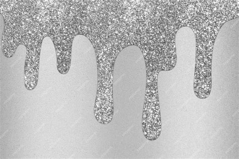 Premium Photo | Silver dripping glitter background Dripping Glitter ...