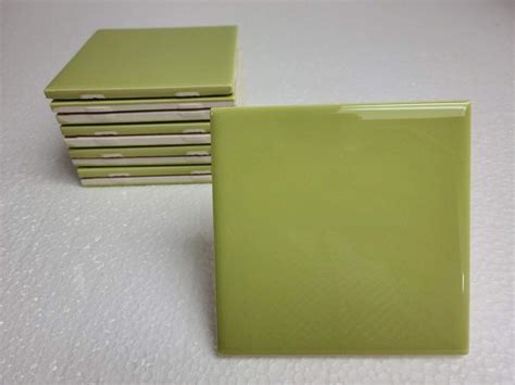 Key Lime Green Ceramic Tile 4 in Daltile Color Q098 Subway Square 10 ...