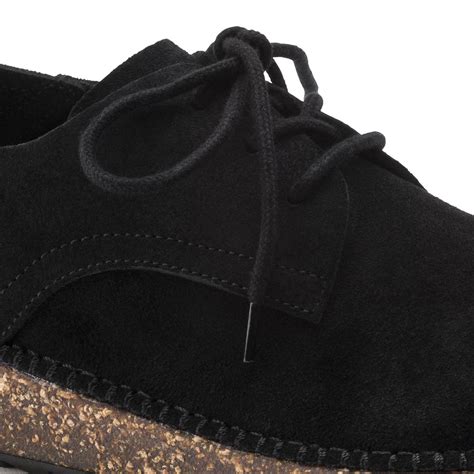 BIRKENSTOCK Gary Suede Leather Shoe - Black