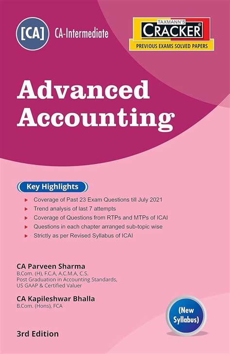 Buy Taxmann’s CRACKER for Advanced Accounting – Coverage of 23 Past ...