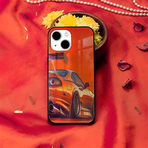 Ferrari Black Sublimation Glass Case