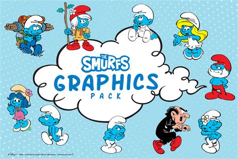 Smurfs Characters Graphics Grafika przez The Smurfs Collection ...