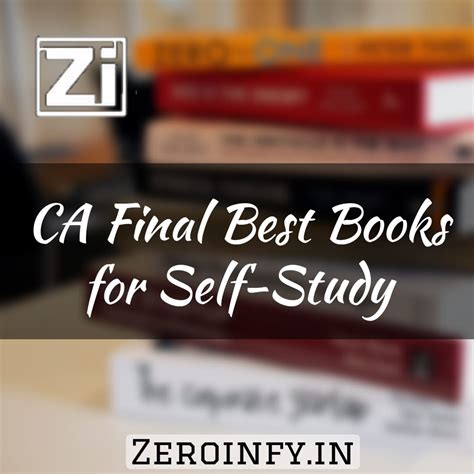 Best CA Final Books for Self-Study | Zeroinfy