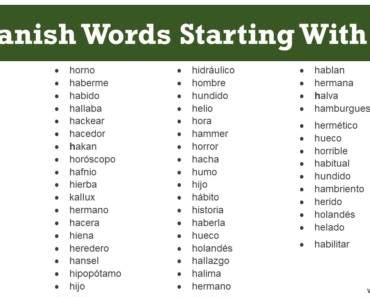 500 Spanish Words That Start With I - EngDic