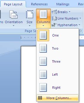 Image result for Word Columns Formatting