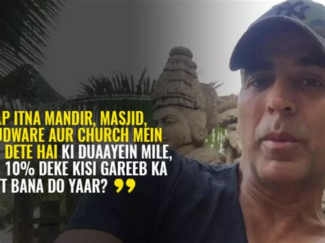 Akshay Kumar Urges People To Help Build Toilets For The Poor Instead Of ...