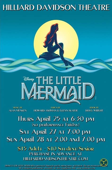 Disneys The Little Mermaid, Hilliard Davidson High School, 28 April ...