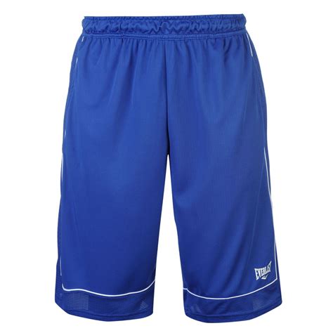 Buy Everlast Mens Basketball Shorts Loose Fit Sports Bottoms Blue/White ...