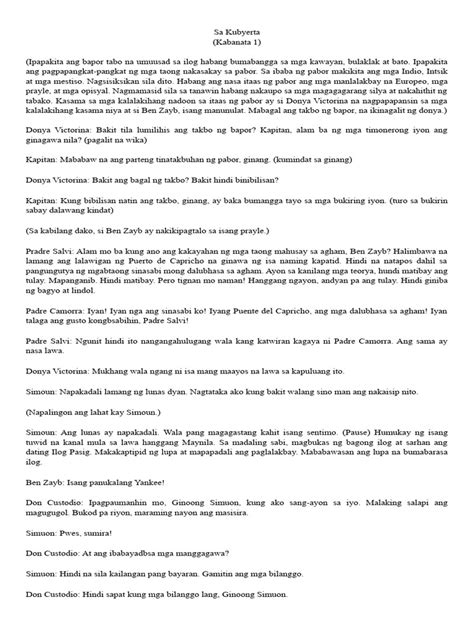 Image result for Short Script Sample Tagalog