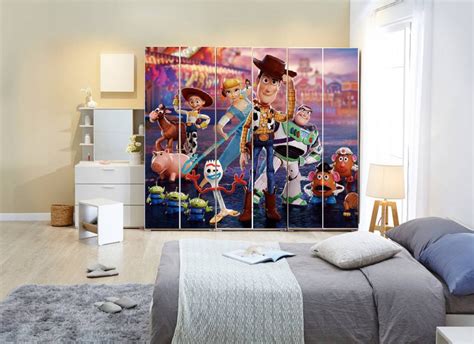 Toy Characters Self Adhesive Sticker For Wardrobe – Myindianthings