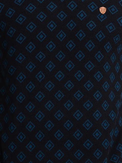 Raymond Men Black Jacquard Sweater – MyRaymond