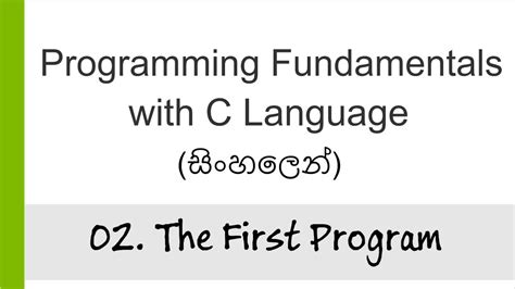 Image result for C Programming Language Tutorials in Sinhala