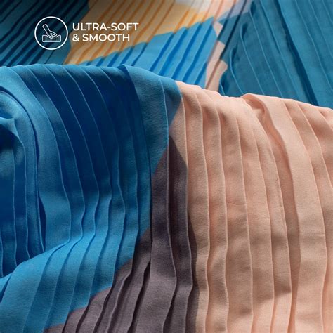 Lovely Abstract Pleated Crepe Satin Fabric – Fabcurate
