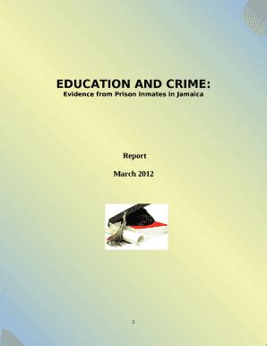 Education and Crime: Doc Template | pdfFiller