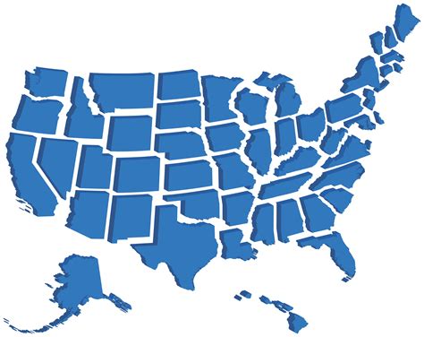 3d Icon United States Map - Map
