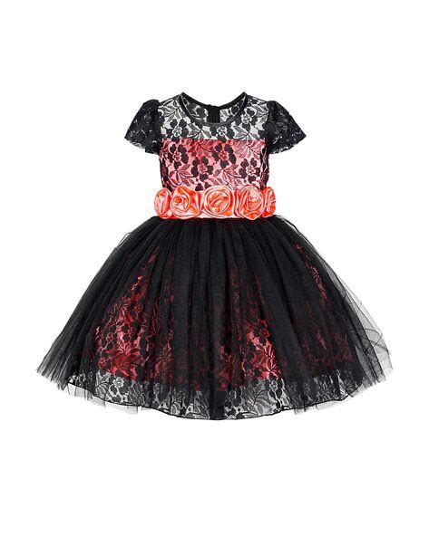 Buy WISH LITTLLE Lace Cap Sleeve A-Line Dress | AJIO