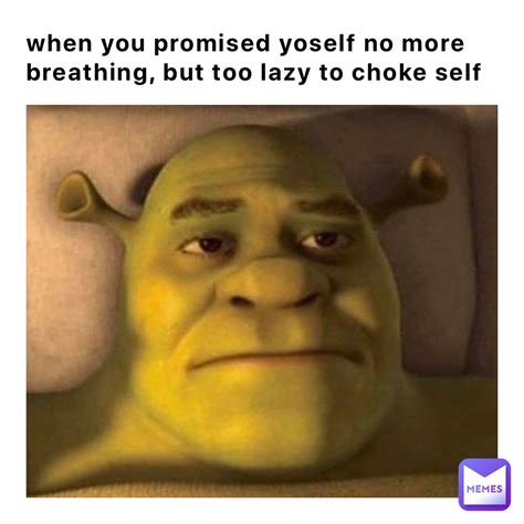 when you promised yoself no more breathing, but too lazy to choke self ...