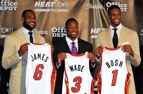 Dwyane Wade And Lebron James And Chris Bosh