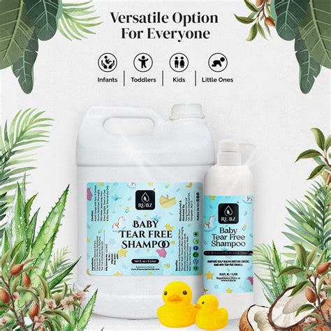 Rubz Baby Shampoo | No Tears Shampoo Formula | Mild & Gentle Cleanser