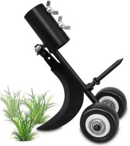 SERPLEX Garden Weeder Wheeled Carbon Steel Weeder Head 2 in 1 ...