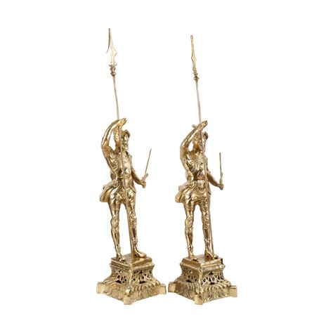 Buy Brass Handcrafted Roman Soldier Showpiece Statue - 30 Inch ...