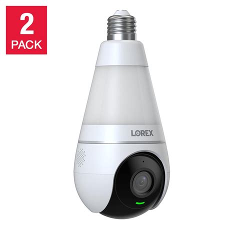 Lorex 2K Wi-Fi Smart Security Camera Lightbulb, 2-pack | Costco