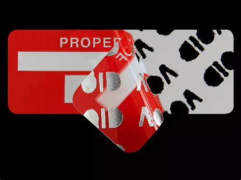 Tamper Evident Labels - "Property of", #0101-0200 S-8327 - ULINE