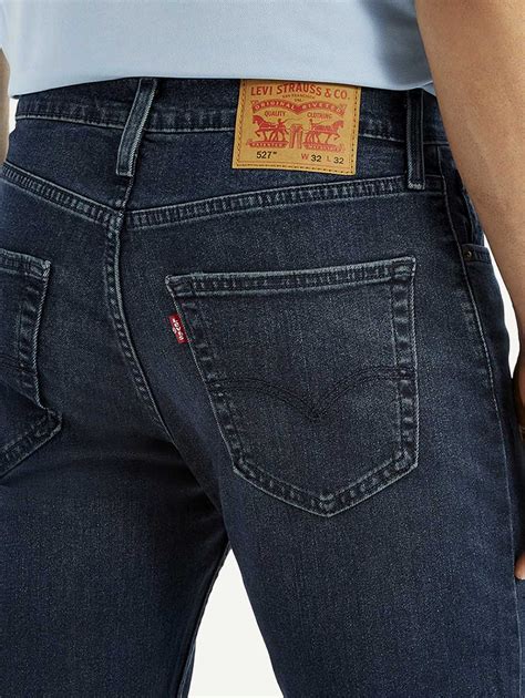 Men's 527 Dark Blue Slim Bootcut Fit Mid Rise Jeans – Levis India Store