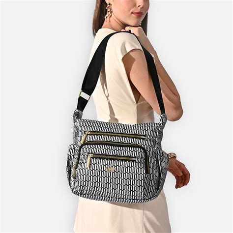 Buy Monogram Zylo 7-Compartment Large Sling Bag Black Online – Lavie World