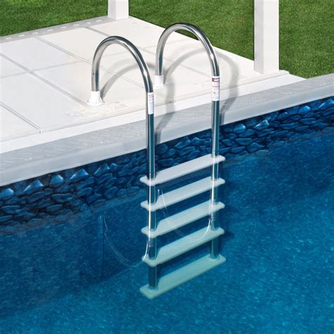 Standard Stainless Steel In-Pool Ladder for Above Ground Pools ...