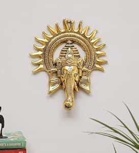 SRIDHA HANDICRAFT Metal Ganesha ji Statue,Ganpati Wall Hanging ...