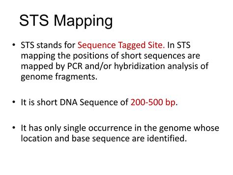 Mapping Techniques - Fluorescent in situ Hybridization(FISH) and ...