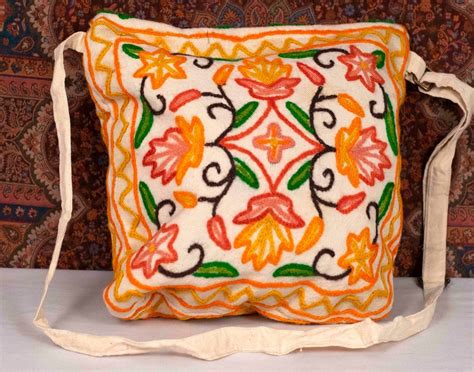 Crewel kashmiri aari work sling bag