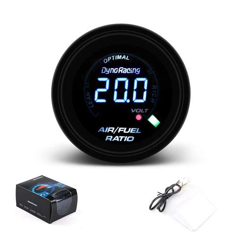 Dyno Racing 52mm Car Air Fuel Ratio gauge Electrical Digital Air Fuel ...
