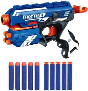 ArohiStore Hot Fire Blaze Storm Manual Soft Bullet Gun Toy with 10 Safe ...