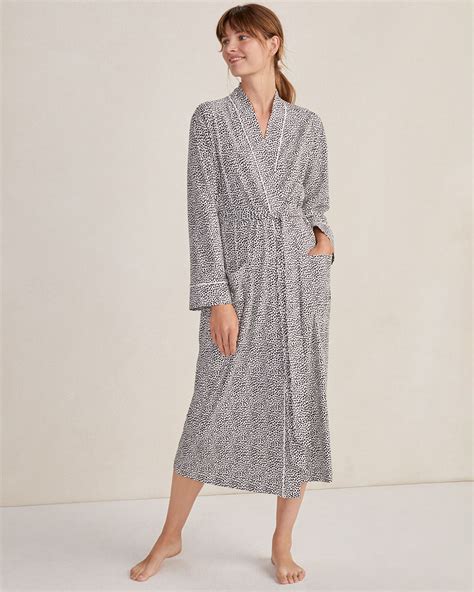 Organic Cotton Jersey Modern Animal Print Robe | Haven Well Within