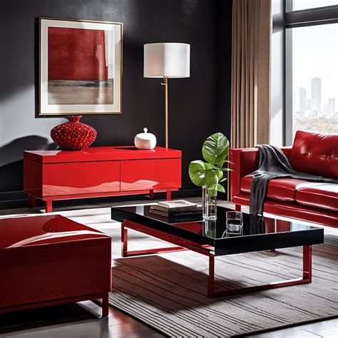 20 Inspiring Modern Red Coffee Table Designs for Contemporary Living Spaces