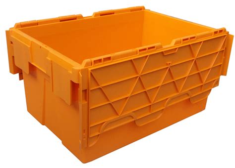 Plastic storage containers with hinged lids supplier - plastic-crate.com