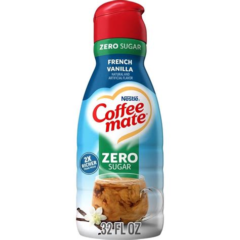 Nestle Coffee Mate Zero Sugar Liquid Coffee Creamer - French Vanilla ...