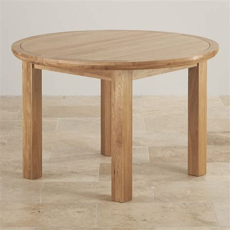 Knightsbridge 4ft Extending Round Dining Table in Natural Oak