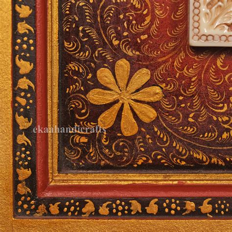 Lord Ganesha Wall Hanging with Hand Painted Pichwai Frame – Ekaa ...