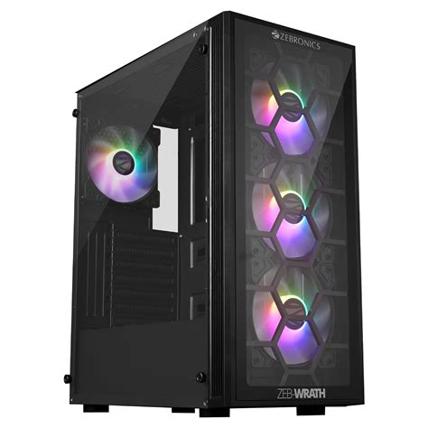 Zeb-Wrath Mid-Tower Premium Gaming Cabinet - Smartech Computers