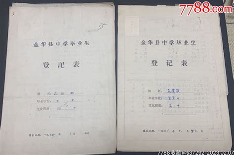 1956年，浙江省金华第一中学，高中毕业证书（31.5X40）_孔夫子旧书网